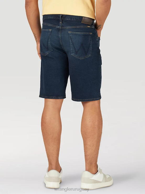 Denim oscuro Wrangler hombres pantalones cortos de mezclilla libres de estirar ropa F8J4V579
