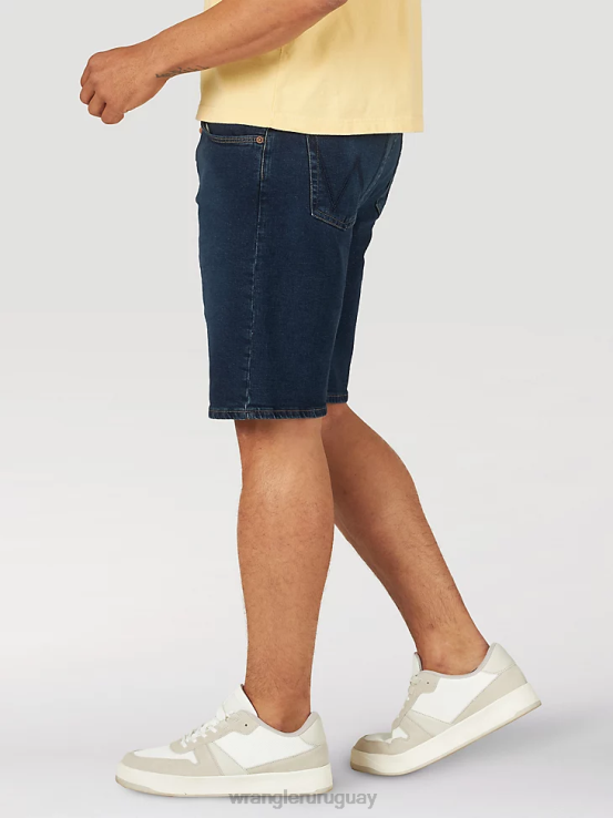 Denim oscuro Wrangler hombres pantalones cortos de mezclilla libres de estirar ropa F8J4V579