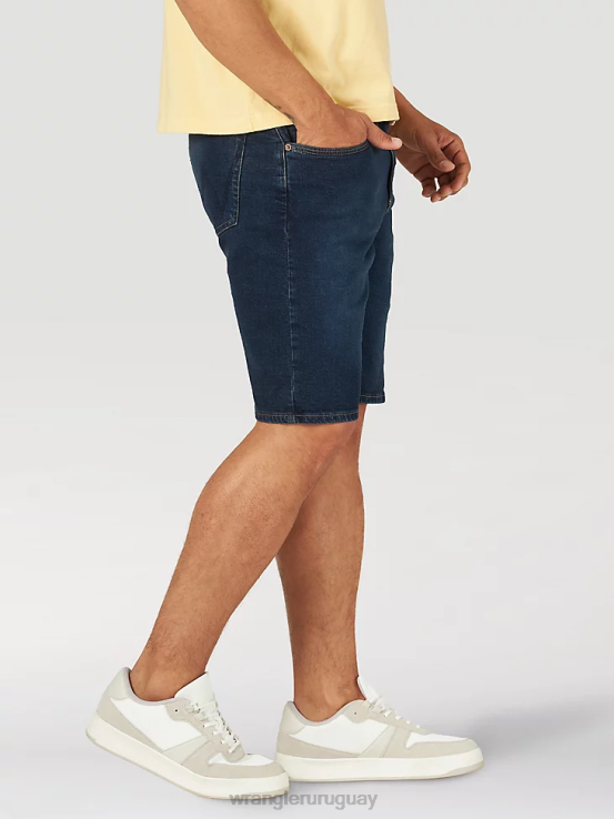 Denim oscuro Wrangler hombres pantalones cortos de mezclilla libres de estirar ropa F8J4V579