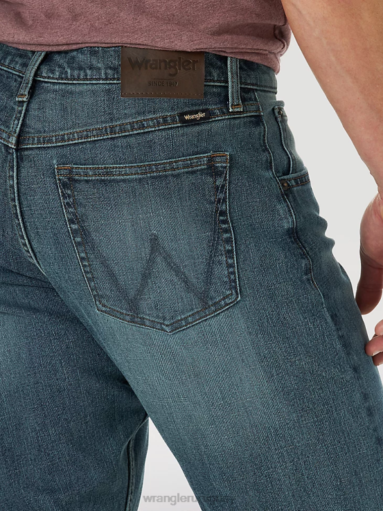 Mediterráneo Wrangler hombres jeans flexibles de ajuste atlético ropa F8J4V175