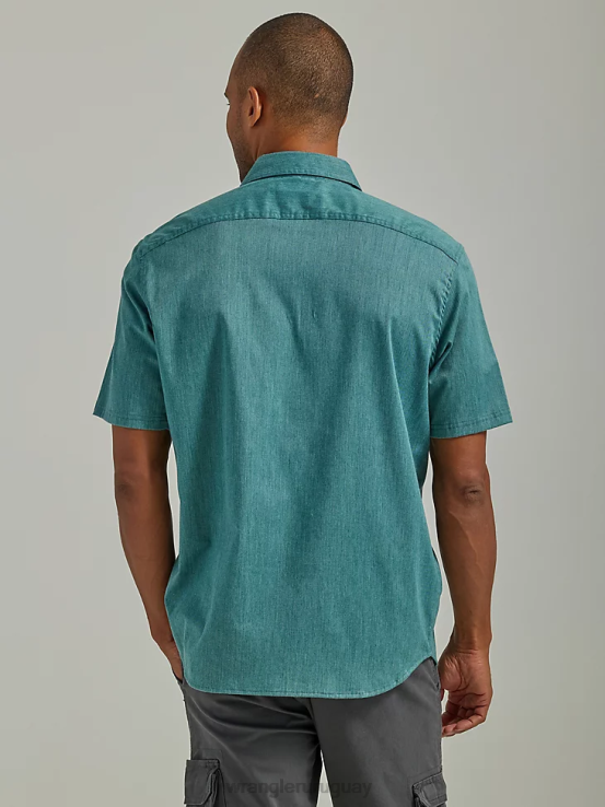 Pacífico Wrangler hombres camisa épica de sarga suave y flexible ropa F8J4V359