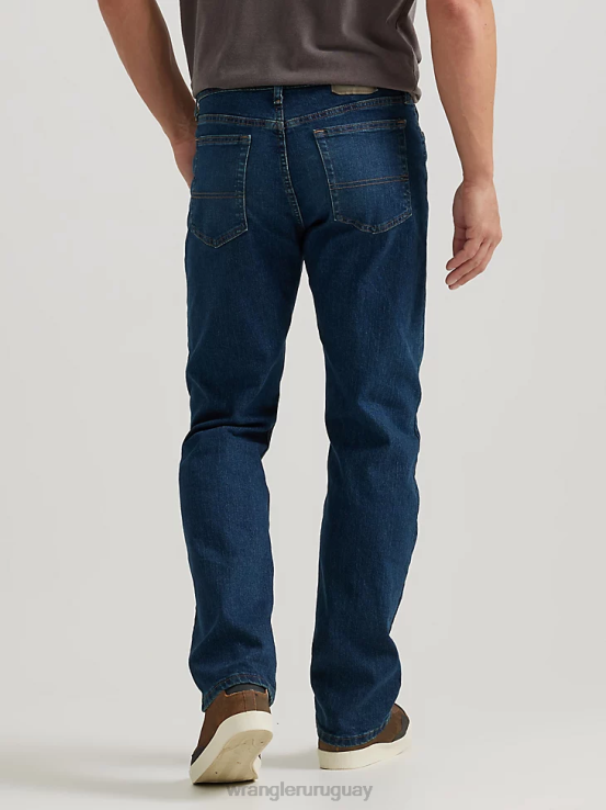 Rodas Wrangler hombres Vaqueros auténticos de ajuste regular y cintura cómoda ropa F8J4V202
