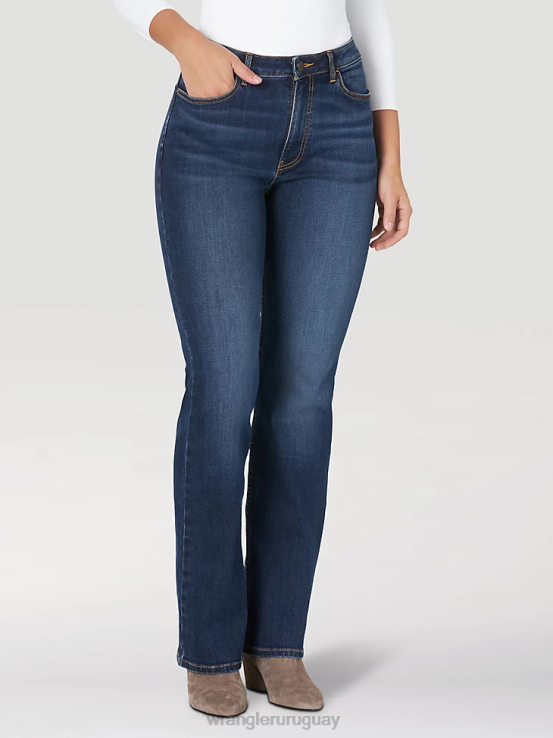 Stockton Wrangler mujer jeans con tiro alto y pernera recta ropa F8J4V774