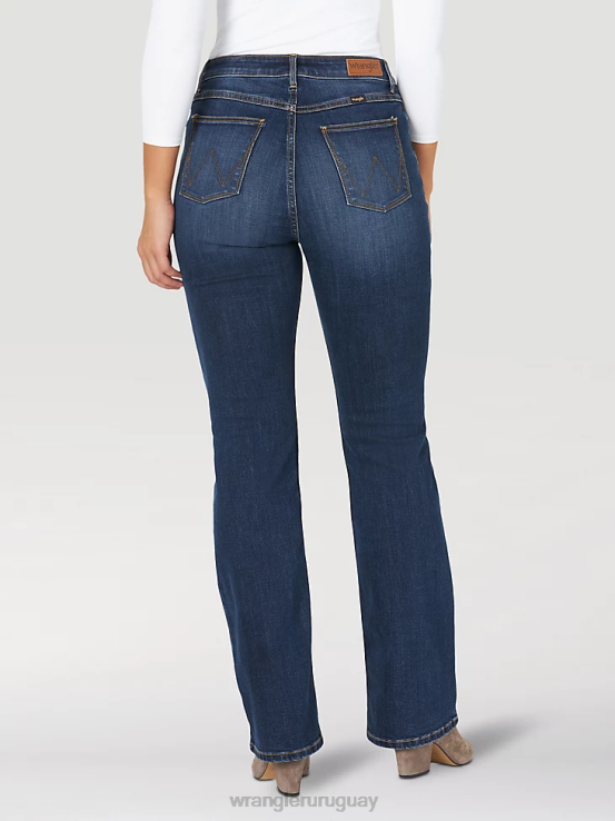 Stockton Wrangler mujer jeans con tiro alto y pernera recta ropa F8J4V774