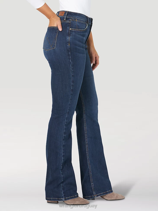 Stockton Wrangler mujer jeans tipo bota atrevidos de talle alto ropa F8J4V733