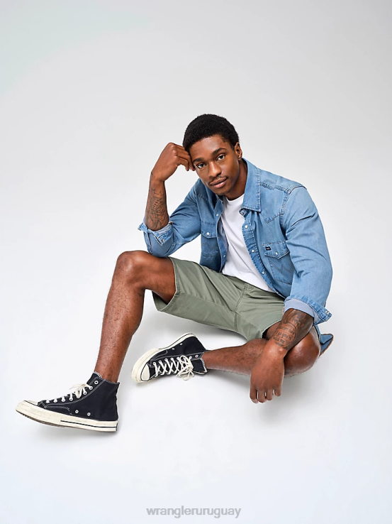 abeto Wrangler hombres pantalón corto cargo apilado premium de cinco estrellas ropa F8J4V535