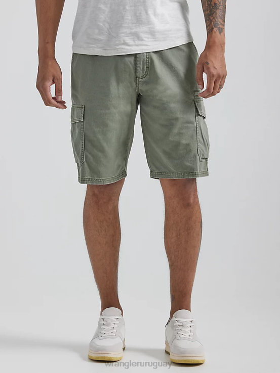 abeto Wrangler hombres short cargo de sarga flexible ropa F8J4V550