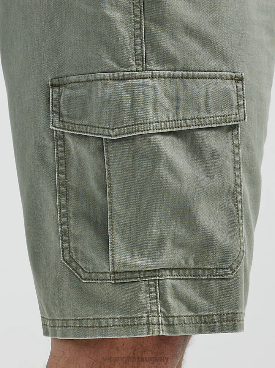 abeto Wrangler hombres short cargo de sarga flexible ropa F8J4V550