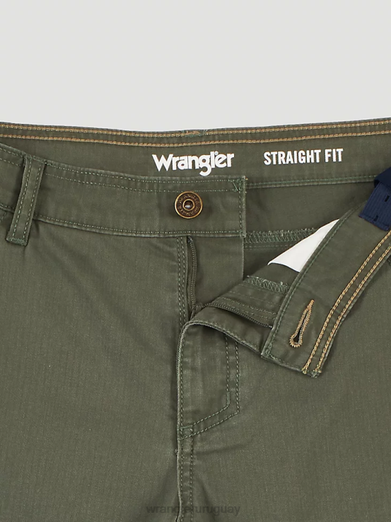aceituna Wrangler Niños pantalón corto cargo flexible y cómodo ropa F8J4V996