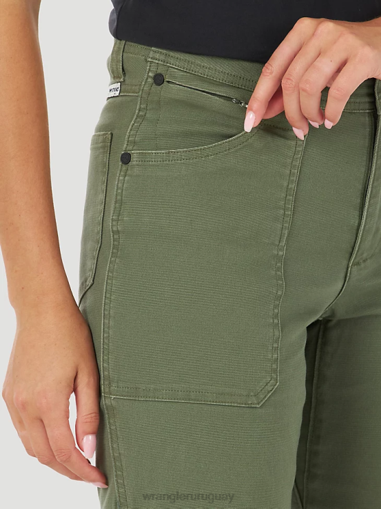 aceituna Wrangler mujer atg por pantalón de lona ropa F8J4V812