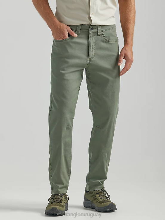 aceituna polvorienta Wrangler hombres pantalón atg de cinco bolsillos ropa F8J4V637