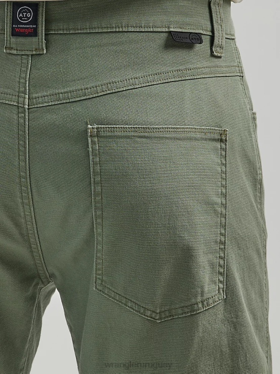 aceituna polvorienta Wrangler hombres pantalón atg de cinco bolsillos ropa F8J4V637