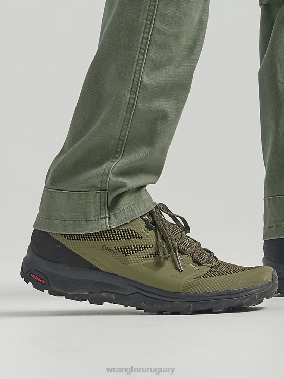 aceituna polvorienta Wrangler hombres pantalón atg de cinco bolsillos ropa F8J4V637