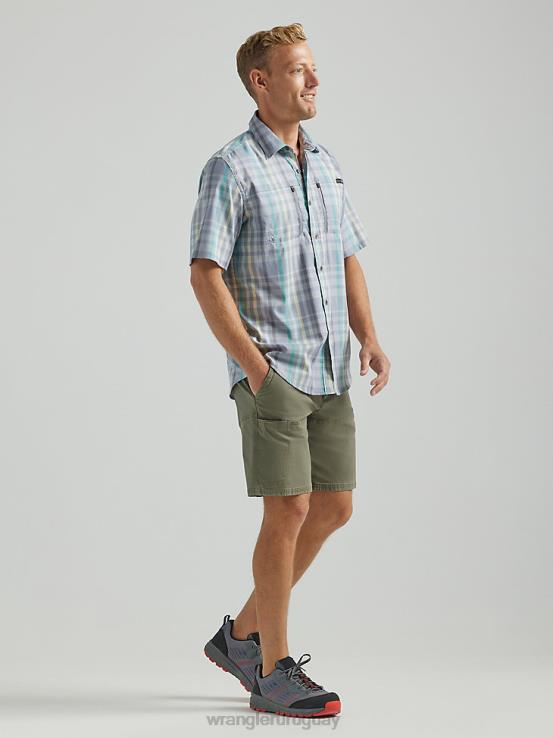 aceituna polvorienta Wrangler hombres pantalón corto utilitario con bolsillo lateral atg ropa F8J4V610