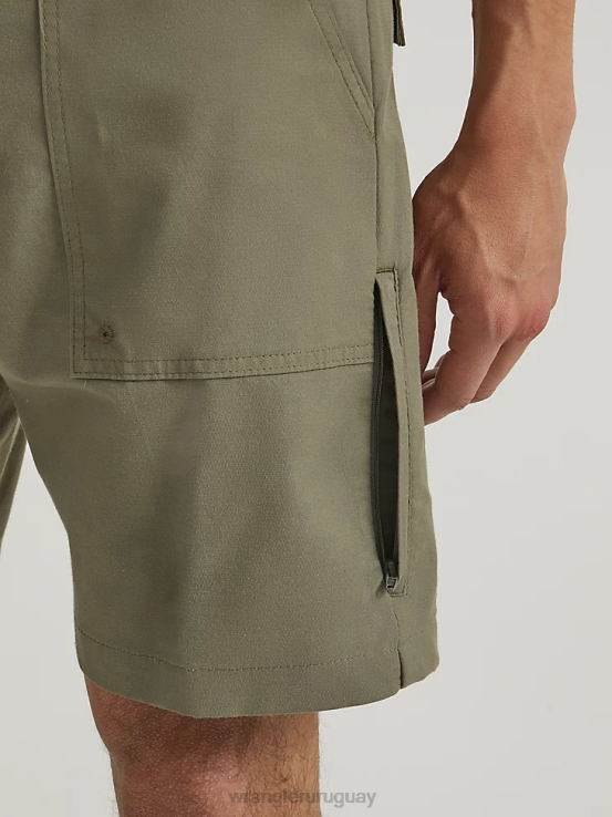 aceituna polvorienta Wrangler hombres séneca al aire libre corto ropa F8J4V526