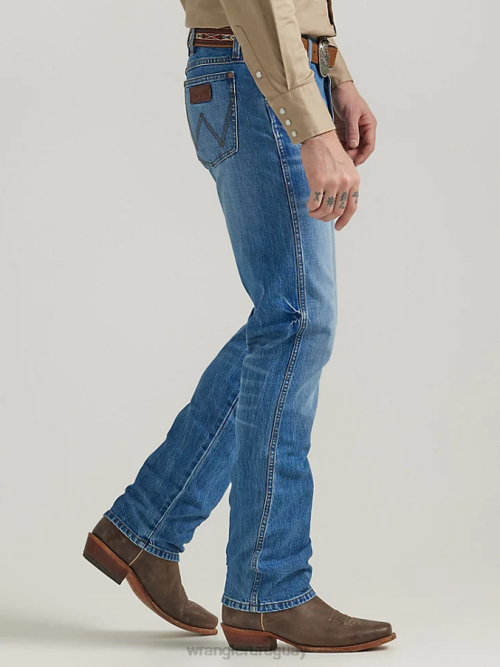 acres de diamantes Wrangler hombres jeans retro ajustados con pernera recta ropa F8J4V28