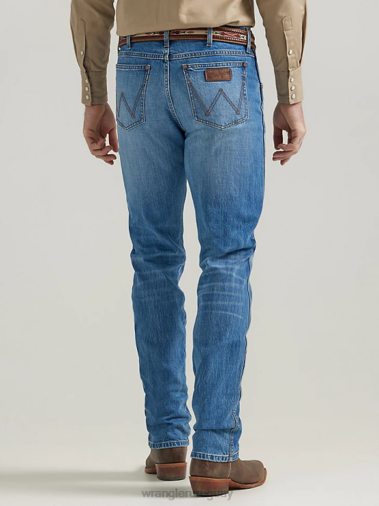 acres de diamantes Wrangler hombres jeans retro ajustados con pernera recta ropa F8J4V28