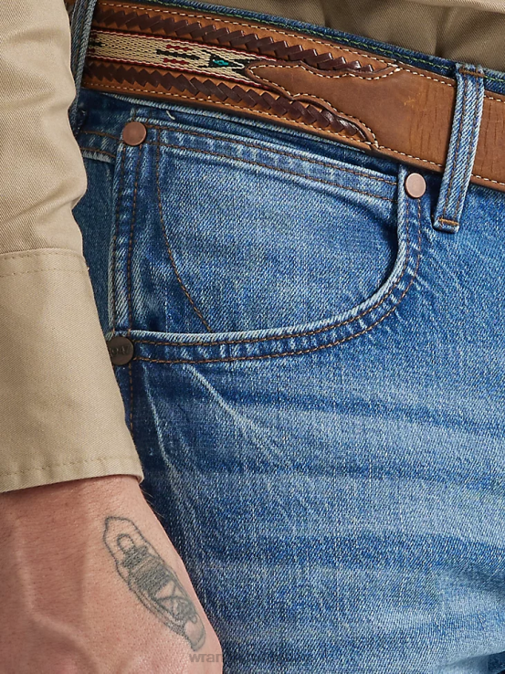 acres de diamantes Wrangler hombres jeans retro ajustados con pernera recta ropa F8J4V28