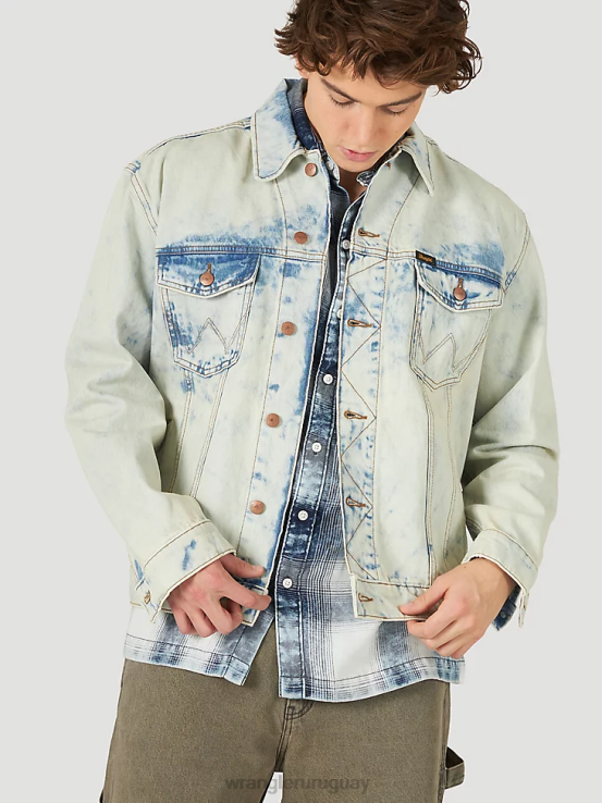agua salada Wrangler hombres chaqueta anti-fit Heritage ropa F8J4V620