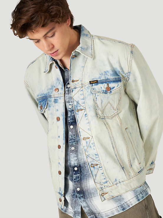 agua salada Wrangler hombres chaqueta anti-fit Heritage ropa F8J4V620
