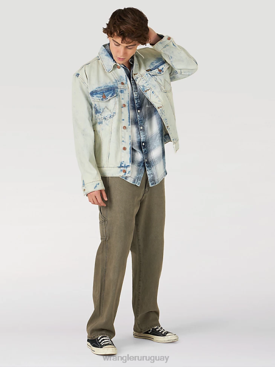 agua salada Wrangler hombres chaqueta anti-fit Heritage ropa F8J4V620