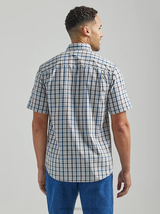 aguacero Wrangler hombres camisa de trabajo a cuadros riggs workwear ropa F8J4V672