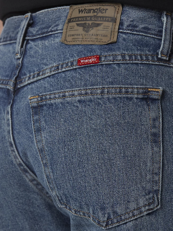 antiguo Wrangler hombres jeans de corte relajado de mezclilla premium de cinco estrellas ropa F8J4V89