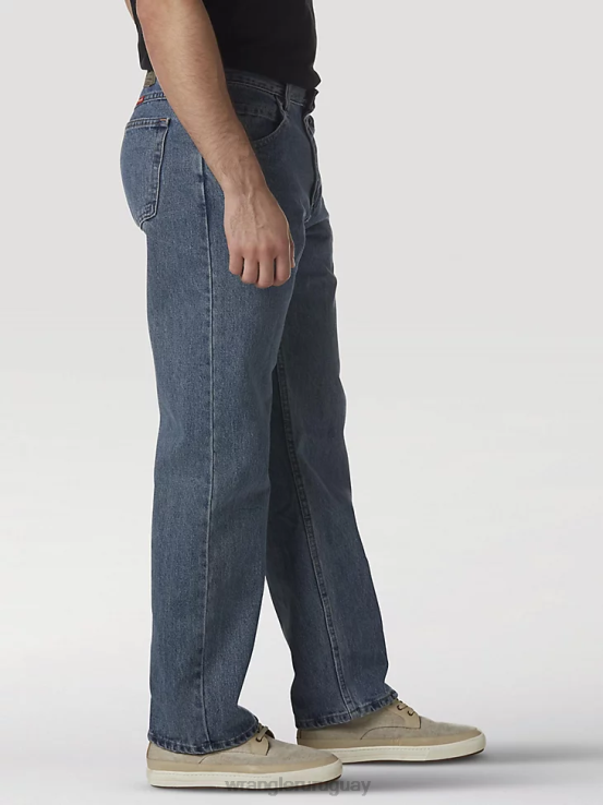 antiguo Wrangler hombres jeans de corte relajado de mezclilla premium de cinco estrellas ropa F8J4V89