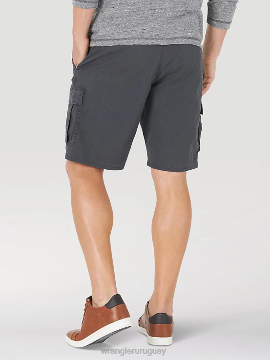 antracita Wrangler hombres pantalones cortos cargo elásticos auténticos ropa F8J4V559