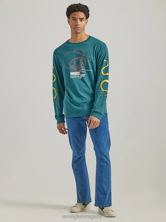 antracita Wrangler hombres vaqueros de ajuste recto y elásticos ropa F8J4V154