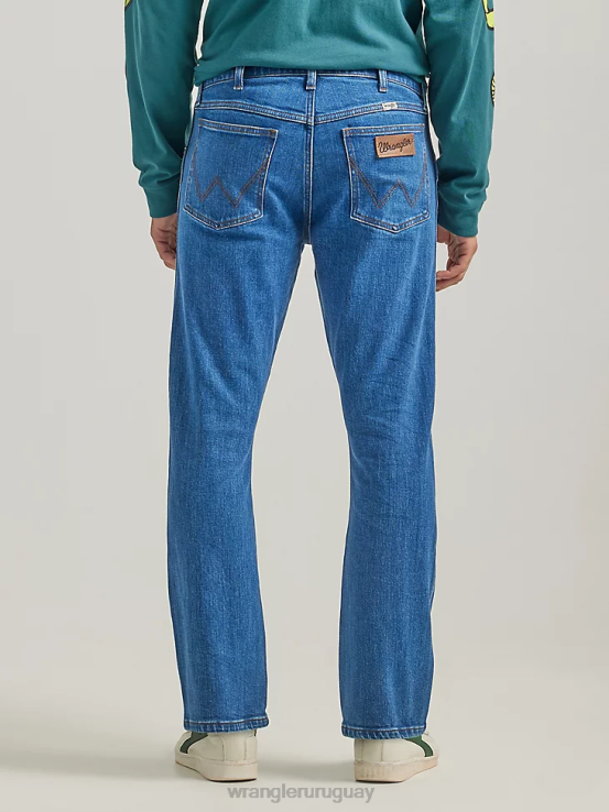 antracita Wrangler hombres vaqueros de ajuste recto y elásticos ropa F8J4V154