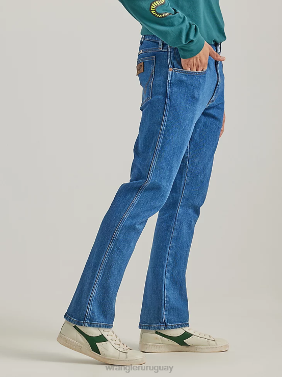 antracita Wrangler hombres vaqueros de ajuste recto y elásticos ropa F8J4V154