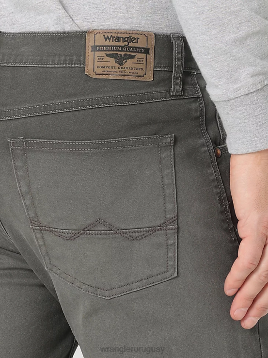 antracita Wrangler hombres vaqueros de ajuste recto y elásticos ropa F8J4V154
