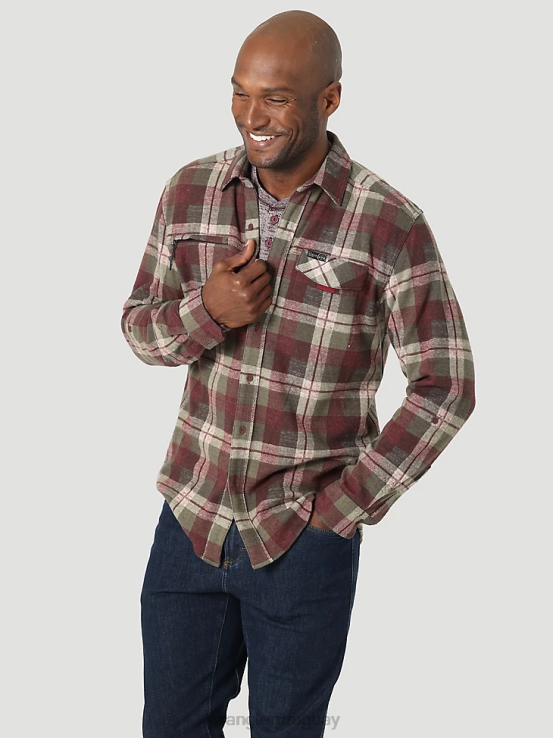 arroyo de cereza Wrangler hombres camisa atg por brisa ropa F8J4V639