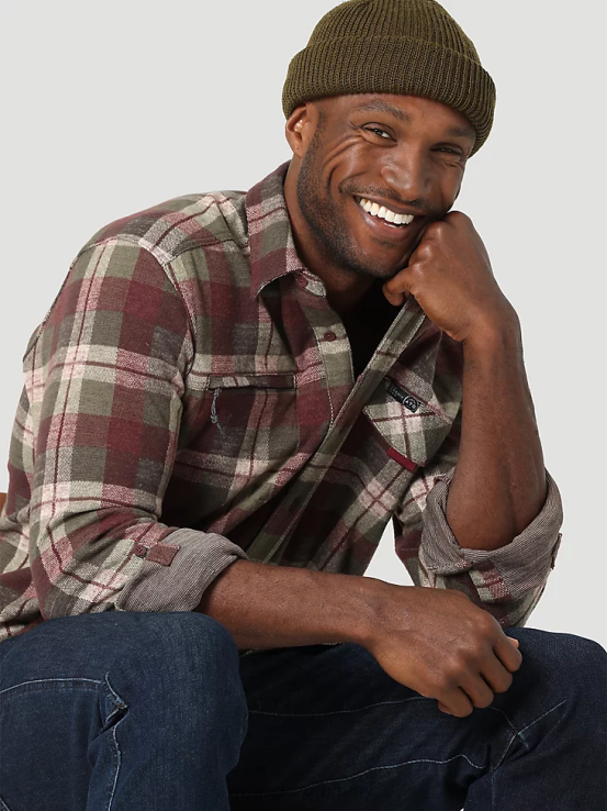 arroyo de cereza Wrangler hombres camisa atg por brisa ropa F8J4V639