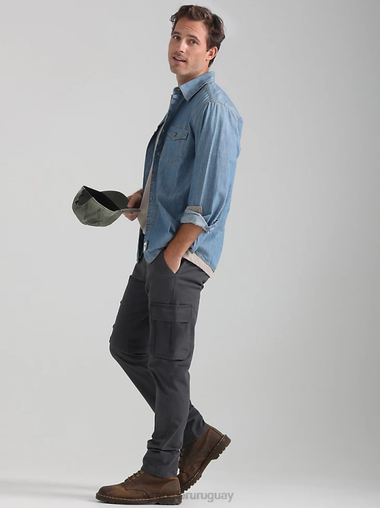 asfalto Wrangler hombres pantalón cargo cónico flexible ropa F8J4V225