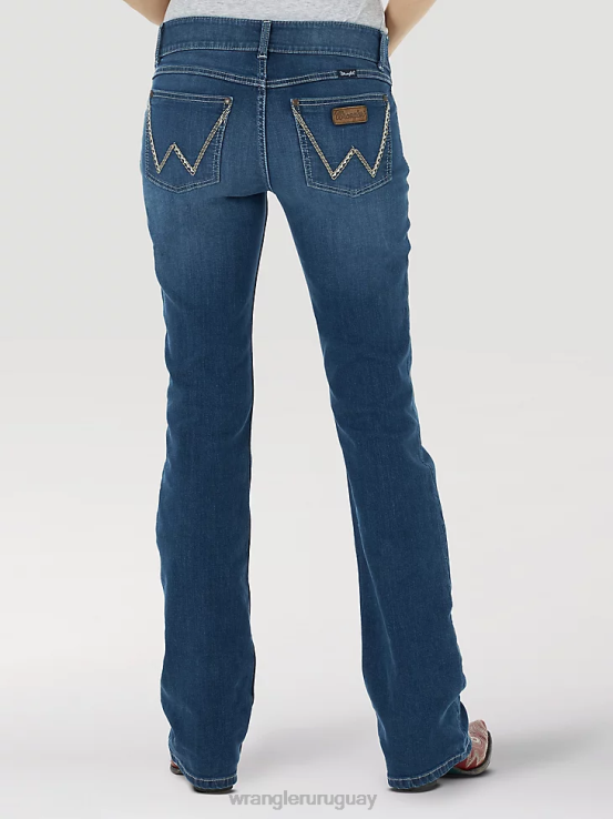 azul Wrangler mujer vaqueros premamá retro mae ropa F8J4V808