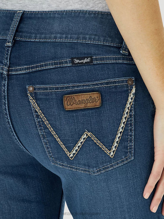 azul Wrangler mujer vaqueros premamá retro mae ropa F8J4V808