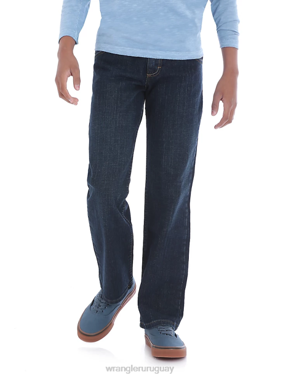 azul claro de luna Wrangler Niños jeans de corte recto clásico cinco estrellas (husky) ropa F8J4V972