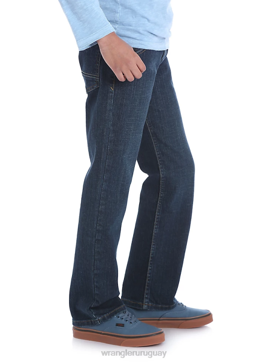 azul claro de luna Wrangler Niños jeans de corte recto clásico cinco estrellas (husky) ropa F8J4V972