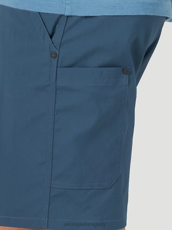 azul marino de medianoche Wrangler hombres pantalón corto utilitario de rendimiento para exteriores ropa F8J4V540