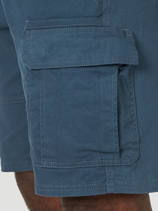 azul medianoche Wrangler hombres pantalones cortos cargo elásticos auténticos ropa F8J4V557