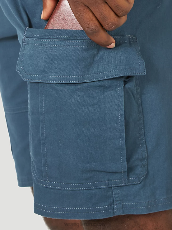azul medianoche Wrangler hombres pantalones cortos cargo elásticos auténticos ropa F8J4V557