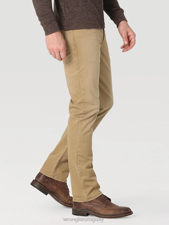 bellota Wrangler hombres jeans rectos ajustados premium de cinco estrellas ropa F8J4V161