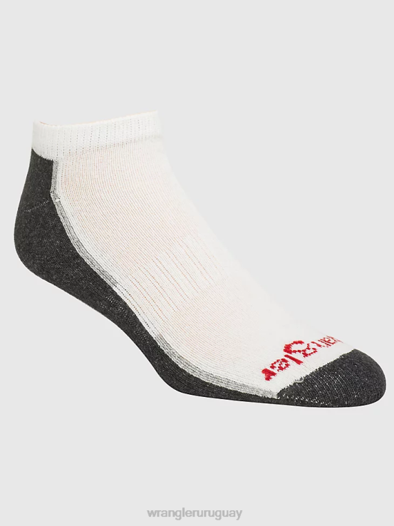 blanco Wrangler hombres calcetines tobilleros acolchados (paquete de 6) accesorios F8J4V724