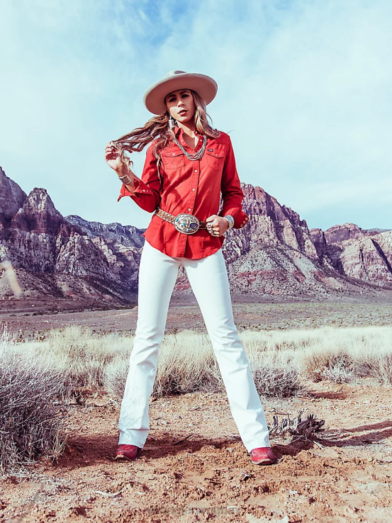 blanco Wrangler mujer jean de equitación definitivo q-baby ropa F8J4V762