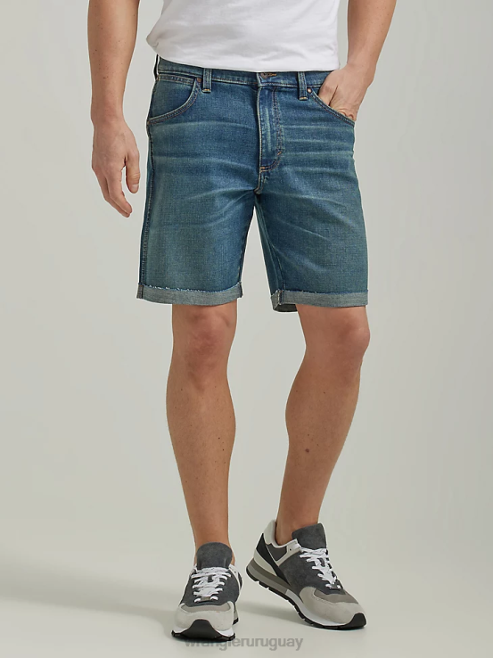 bodega Wrangler hombres pantalón corto de mezclilla con cinturilla de comodidad ilimitada ropa F8J4V589