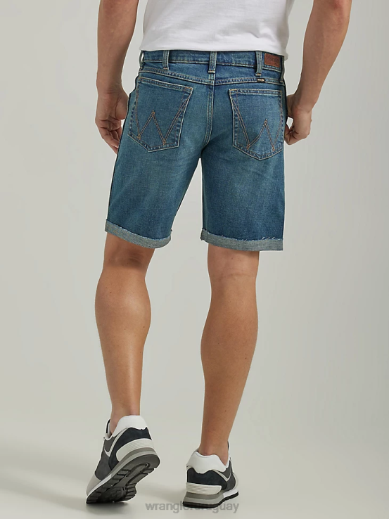 bodega Wrangler hombres pantalón corto de mezclilla con cinturilla de comodidad ilimitada ropa F8J4V589