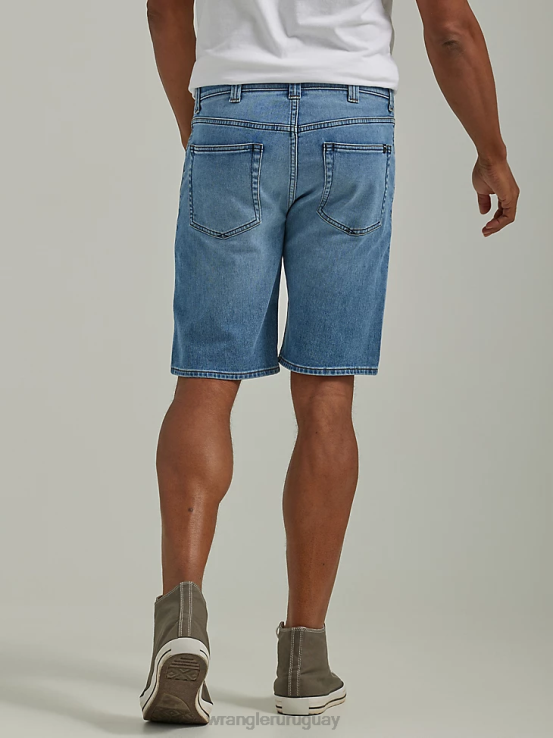 bodega Wrangler hombres pantalón corto de mezclilla con cinturilla de comodidad ilimitada ropa F8J4V589