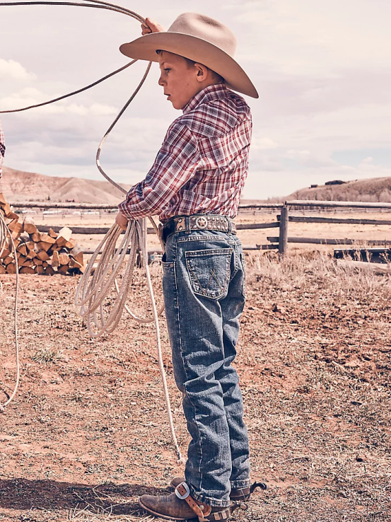 bozeman Wrangler Niños jeans rectos ajustados retro ropa F8J4V945